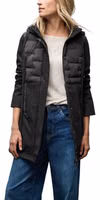 Black Polyester Coat 1