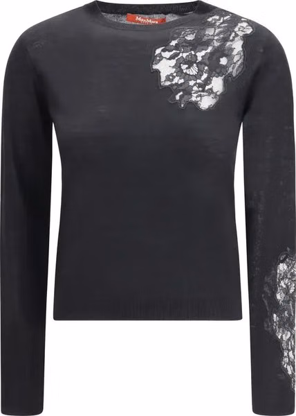 Black Silk Sweatshirt