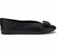 Black Calf Leather Bos Taurus Ballet Flats 1