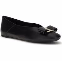 Black Calf Leather Bos Taurus Ballet Flats 2