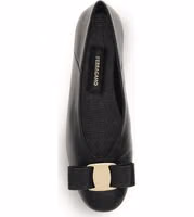 Black Calf Leather Bos Taurus Ballet Flats 4