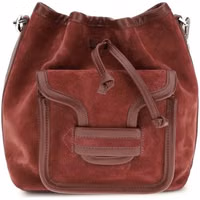 Bordeaux Calf Leather Bos Taurus Backet Bag 1