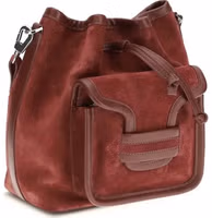 Bordeaux Calf Leather Bos Taurus Backet Bag 2