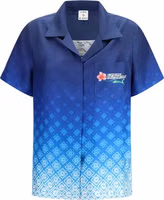 Blue Silk Pattern Shirt 1