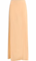 Orange Silk Long Skirt 1