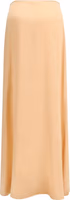 Orange Silk Long Skirt 2