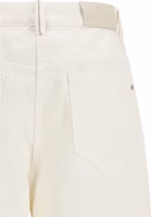 Beige Cotton Casual Pants 3