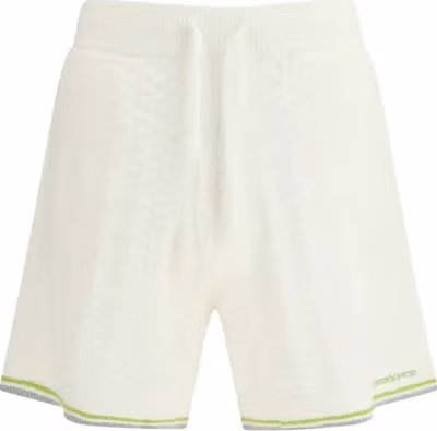 White Cotton Bermuda Shorts