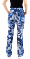 Multicolor Cotton Casual Pants 3