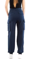 Blue Cotton Cargo Pants 3