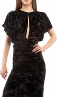 Black Polyester Casual Dress 2