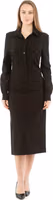 Black Polyester Casual Dress 1