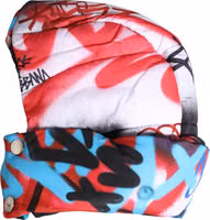 Multicolor Graffiti Whole Head Wrap Capello Hat 2