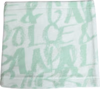 Men White Logo Print Nylon Neck Warmer Hat 4