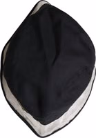 Black Cotton Plastic Fisherman Bucket Capello Hat 5