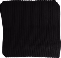 Black Cashmere Knitted Men Neck Warmer One Size Scarf 1