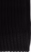 Black Cashmere Knitted Men Neck Warmer One Size Scarf 2