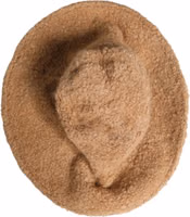 Beige Virgin Wool Fur Women Knitted Capello Hat 5
