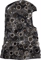 Black Wool Crystal Embellished Balaclava Hat 1
