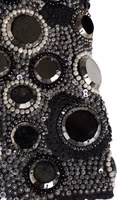 Black Wool Crystal Embellished Balaclava Hat 4