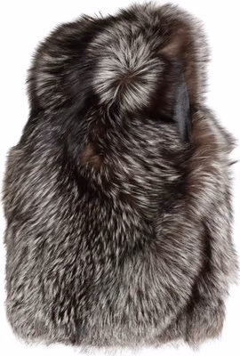 Brown Faux Fur Whole Head Wrap Capello Hat