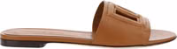 Brown Calf Leather Bos Taurus Flat Sandals 1