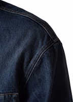 Black Blue Cotton Denim Blouson Men Jacket 5