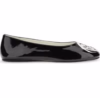 Black Calf Leather Bos Taurus Ballet Flats 1