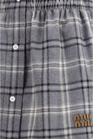 Gray Cotton Mini Skirt 3