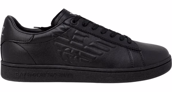Black Polyester Low Top Sneakers