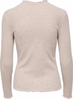 Beige Polyester Turtleneck 2