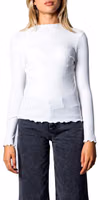 White Polyester Turtleneck 1