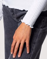 White Polyester Turtleneck 3