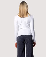 White Polyester Turtleneck 4