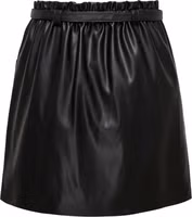 Black Polyester Mini Skirt 2