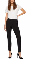 Black Polyester Casual Pants 2