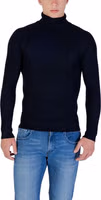 Blue Viscose Turtleneck 1