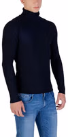 Blue Viscose Turtleneck 3
