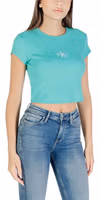 Turquoise Cotton T-Shirt 3
