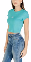 Turquoise Cotton T-Shirt 4