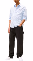 Black Organic Cotton Casual Pants 2
