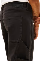Black Organic Cotton Casual Pants 4