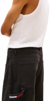 Black Organic Cotton Casual Pants 5