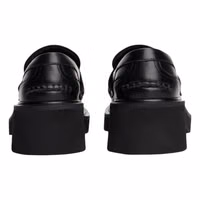 Black Leather High Heel Pumps 4