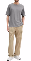 Beige Cotton Cargo Pants 2
