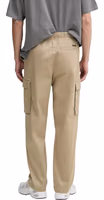 Beige Cotton Cargo Pants 3