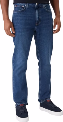 Blue Recycled Cotton Relaxed Fit Jeans