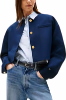 Blue Viscose Blazer 4