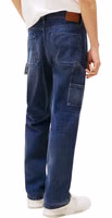 Blue Recycled Cotton Relaxed Fit Jeans 2