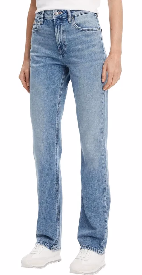 Blue Recycled Cotton Mom Jeans